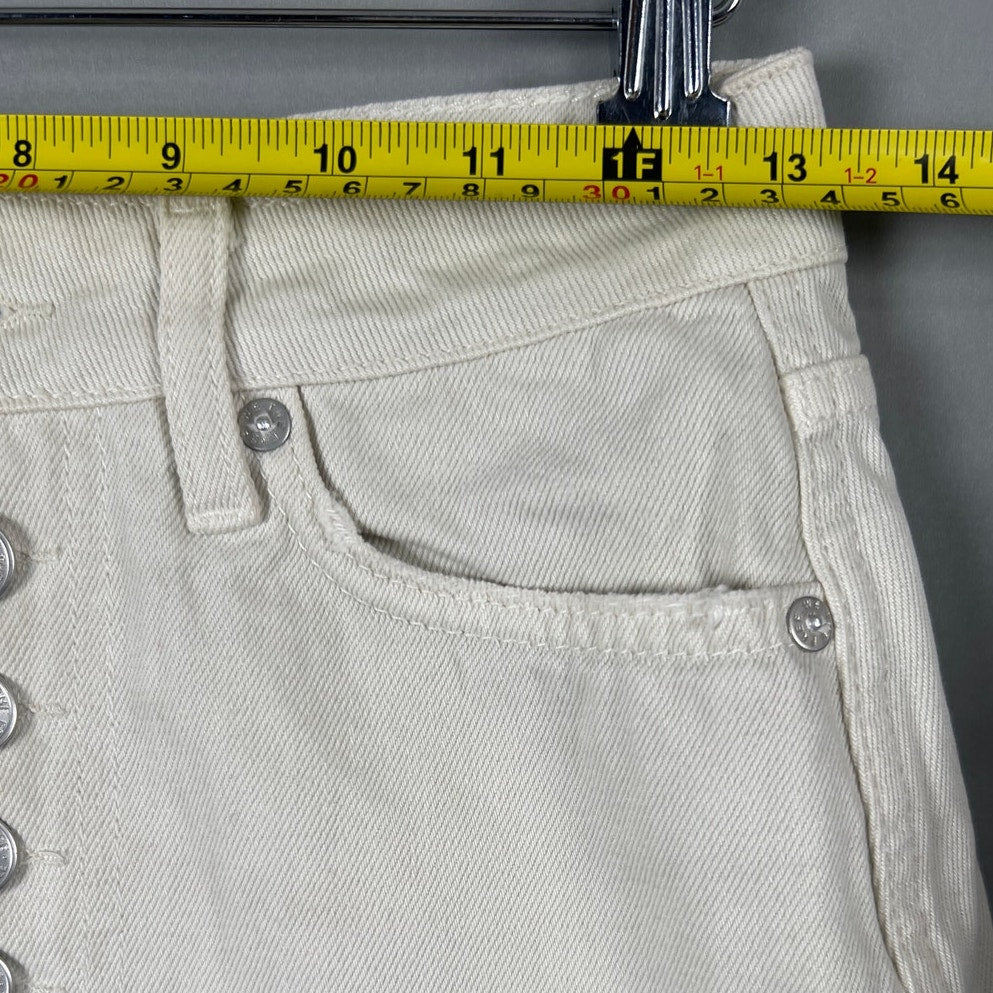 Free People We The People Size 25 100% Cotton White Skirt