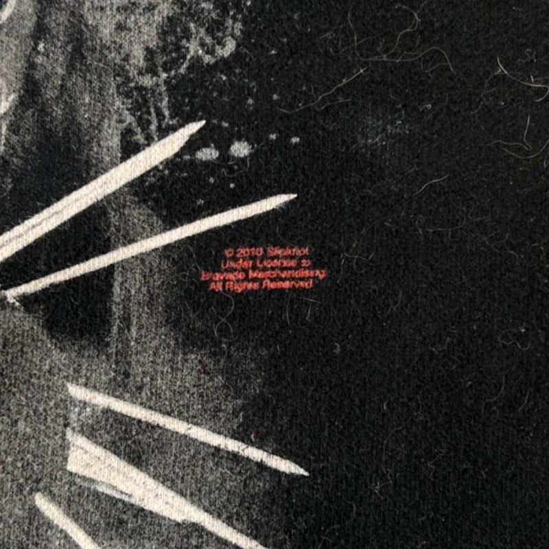 2010 Slipknot Medium Band Hoodie All Over Print Full Zip Pinhead old Masks