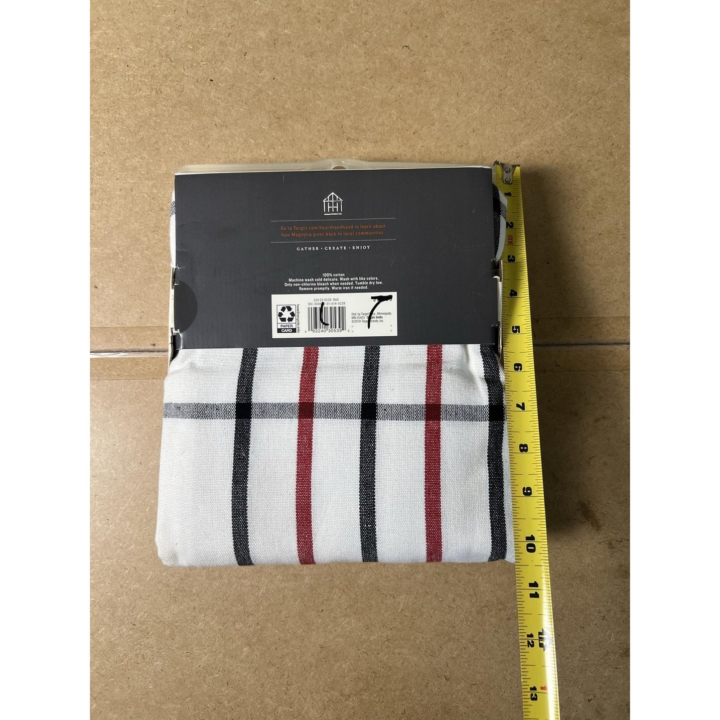 Hearth & Hand With Magnolia Throw White Non-Standard 100% Cotton Plaid Farmhouse