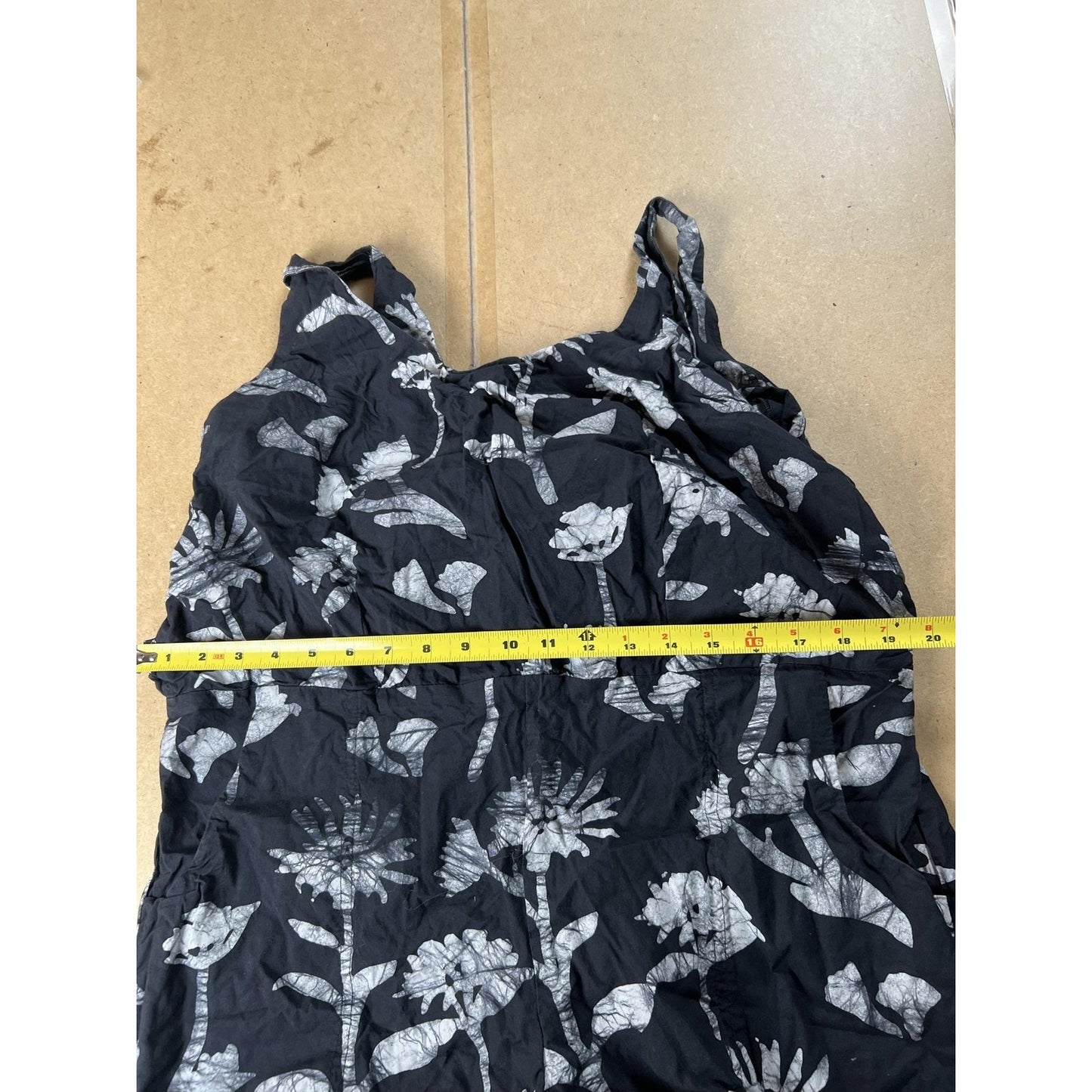 Global Mamas Jumpsuit Womens XL Black One-Piece Sleeveless Scoop Neck Cotton