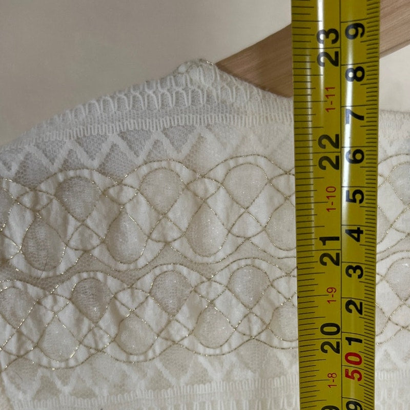 Y2K Wrapper White Lace Women Top Slim Fit *Dimensions In Picture*