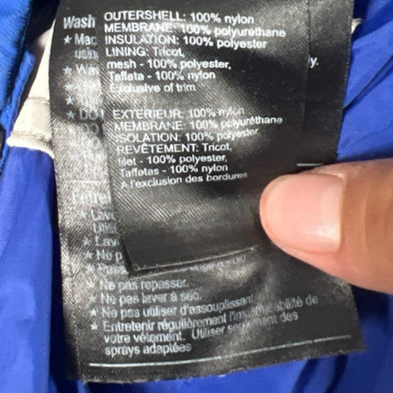 Burton Kids Blue Jacket 100% Nylon Dryride Small Outerwear