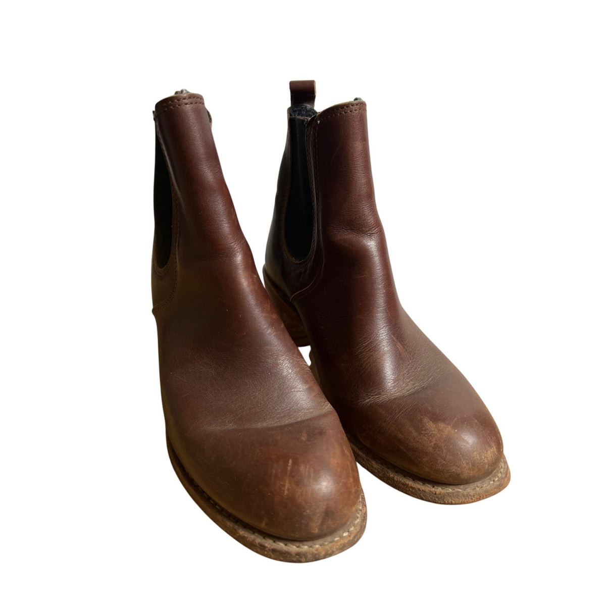 Red Wing Heritage Harriet Chelsea Ankle Boots 7.5 B Amber Harness Brown