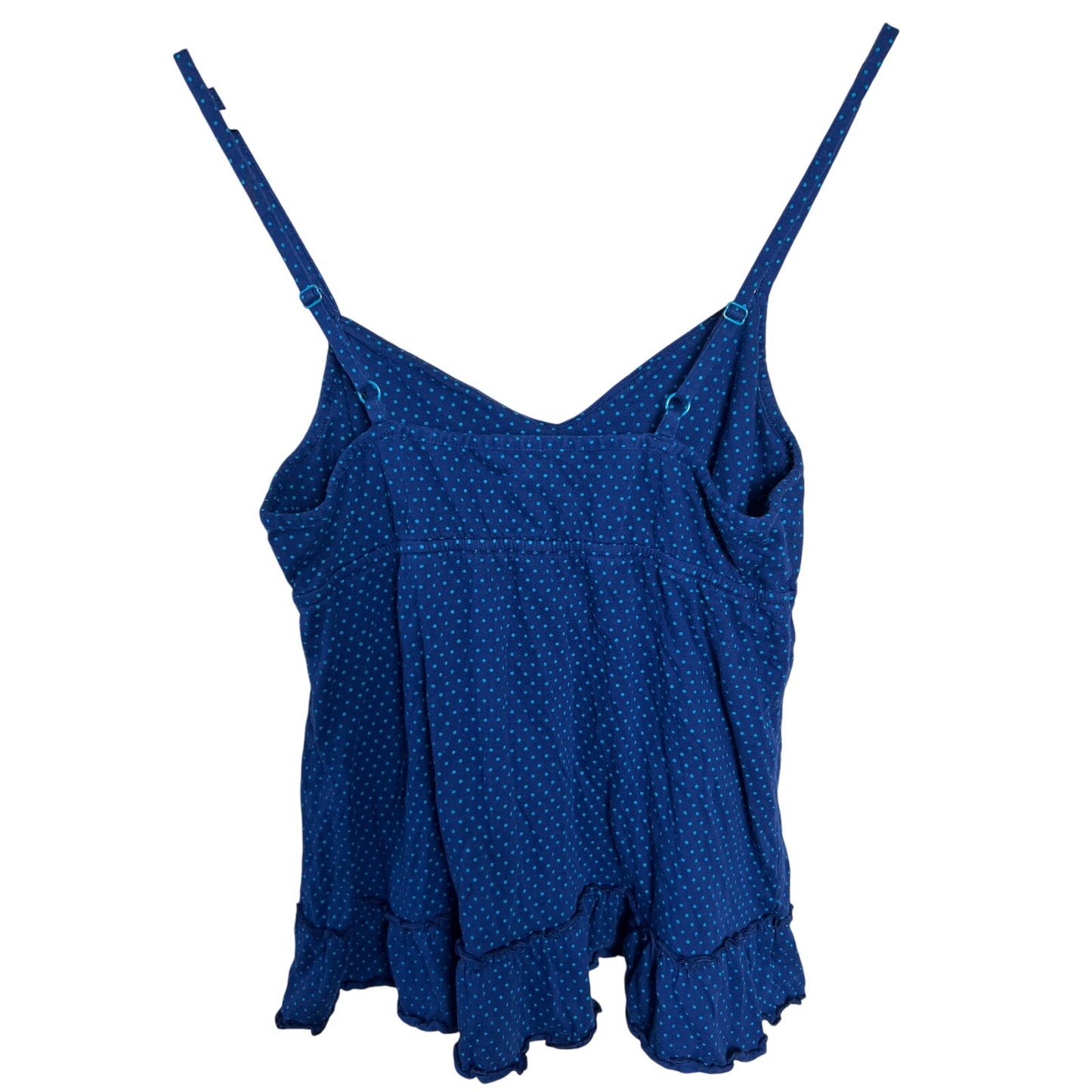 Xhilaration Sleepwear Medium Navy Blue Polka Dot Top