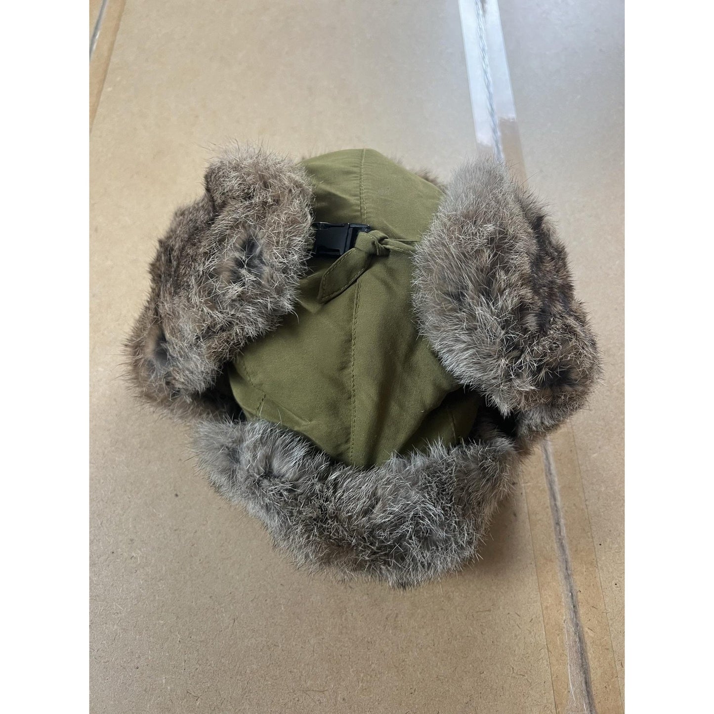Trapper Hat Mens XL Brown Faux Fur Ear Flap Lined Insulated Adjustable Winter