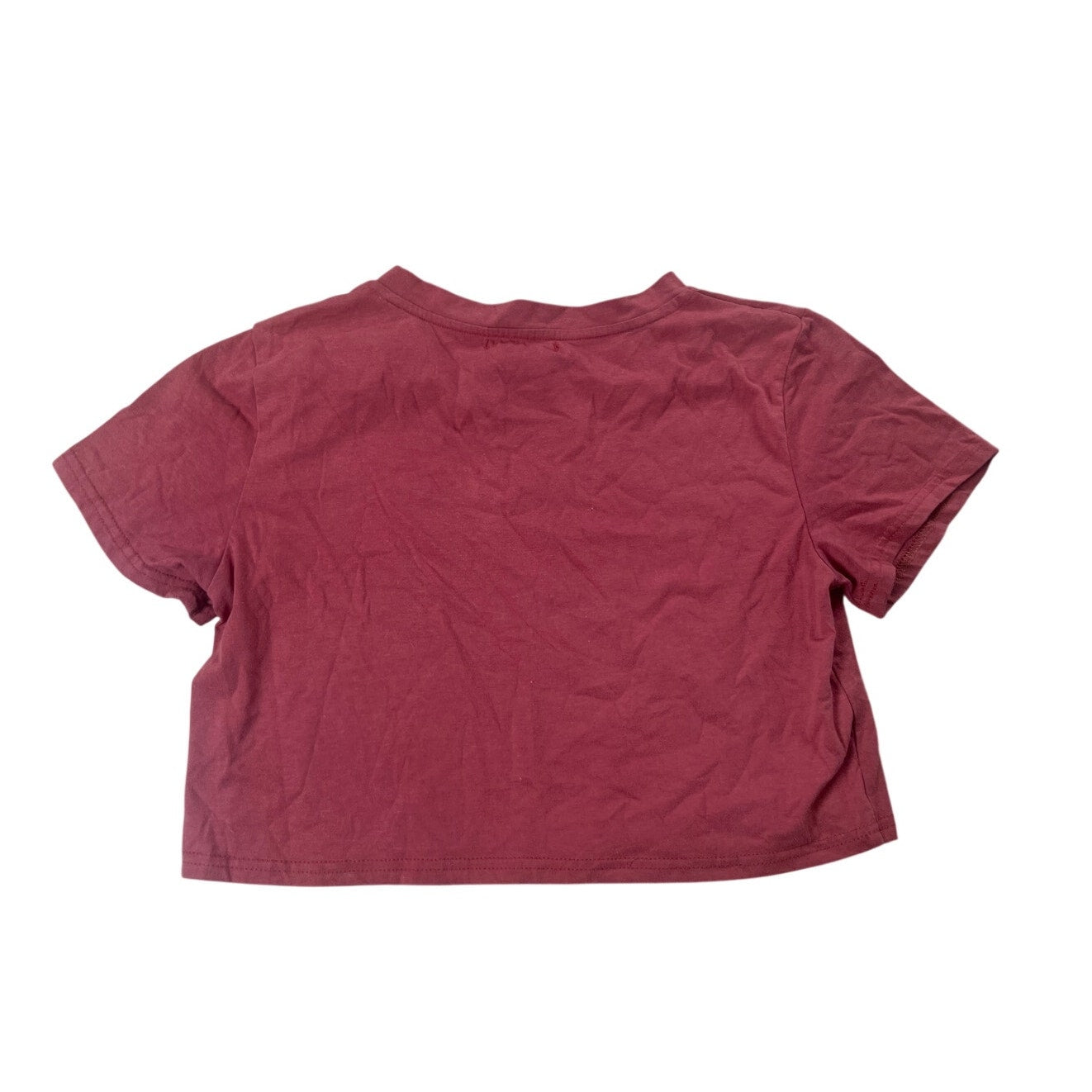 Romwe Burgundy  Crop Top Women Size S