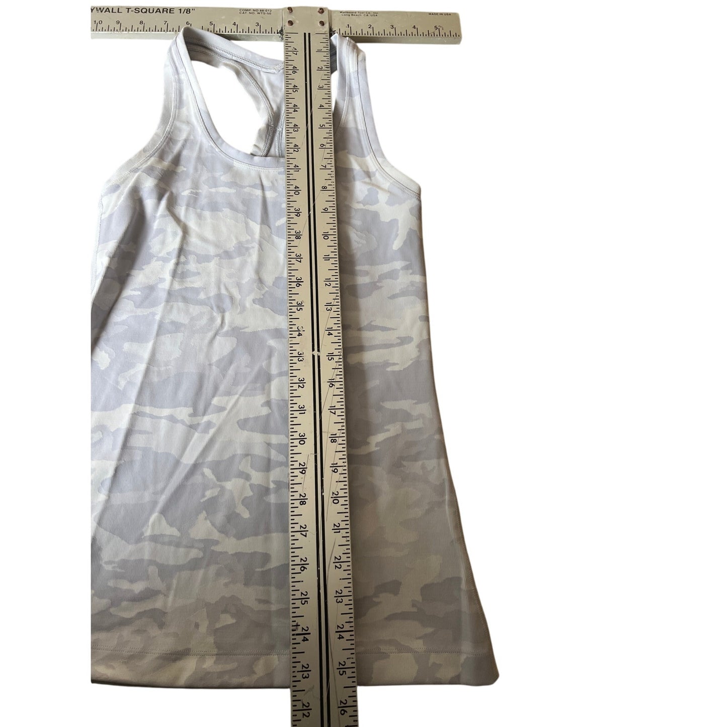 Lululemon Cool Racerback II Nulu Camo White *Dimensions In Pictures*