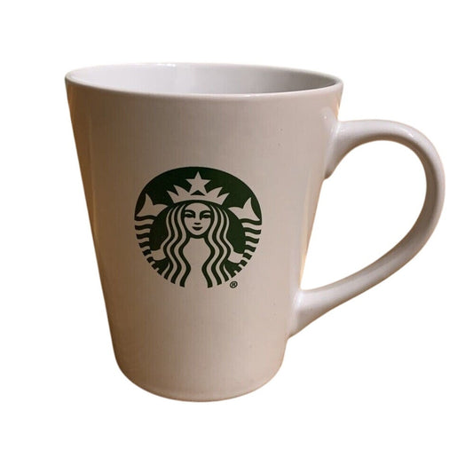 STARBUCKS Coffee Mug Cup 2017 Green Mermaid Siren Logo 12 oz Ceramic