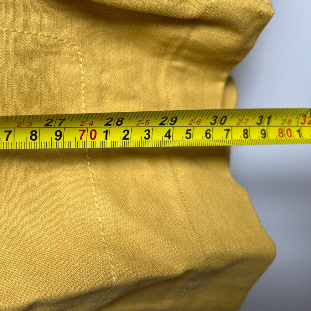 NWT Madewell Women's XS Mustard 100% Cotton Coverall Jumpsuit