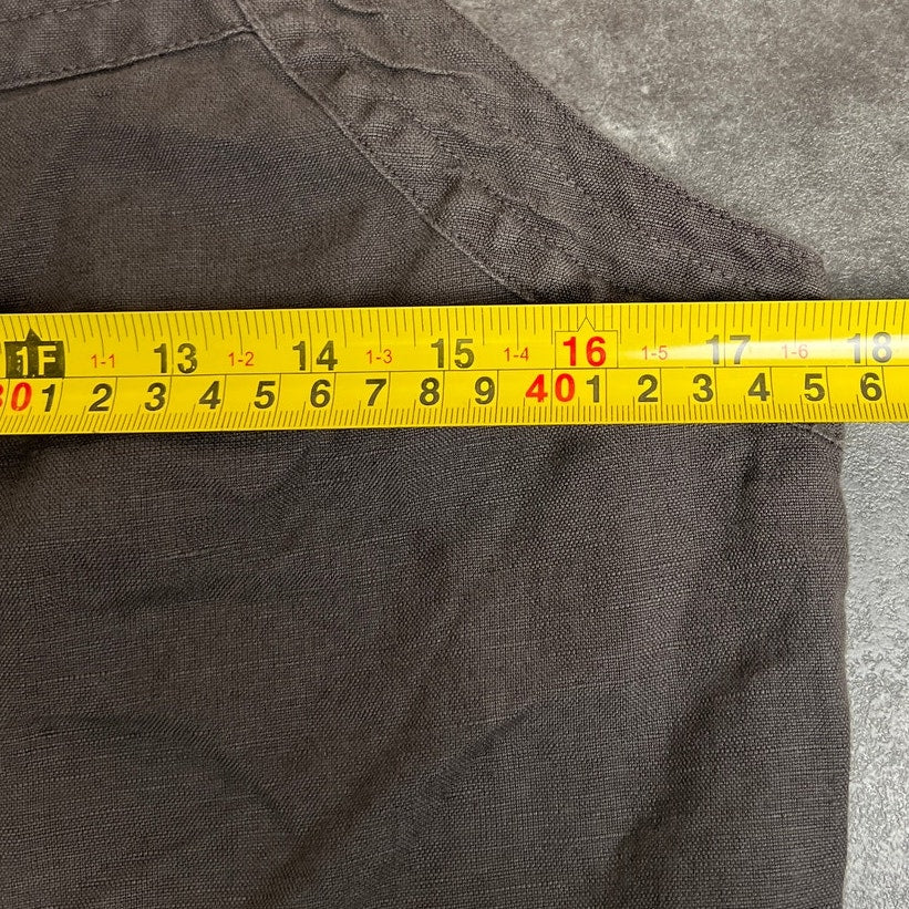 Lucky Brand Gray Button Down Jumpsuit Size Small