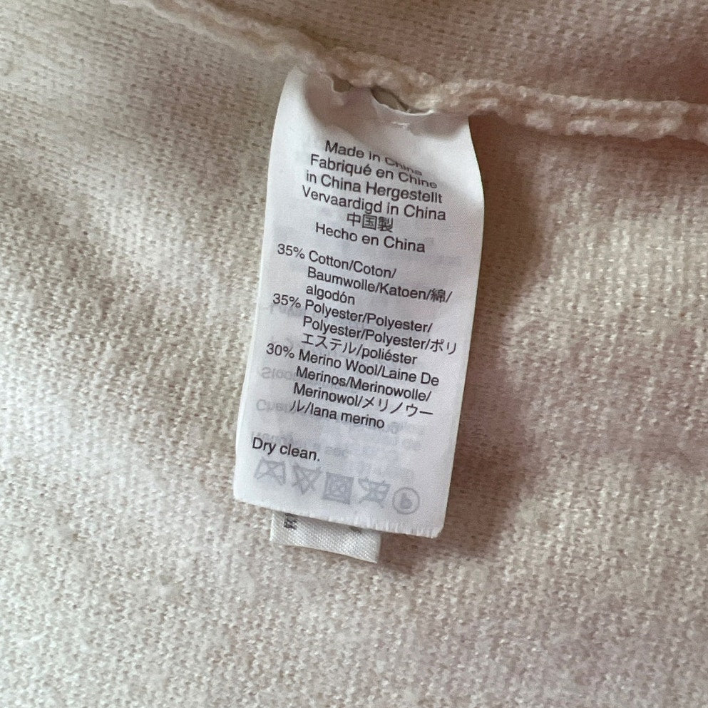J. Crew 365 Womens Cotton Collared V-Neck Long Sleeve Cardigan White L