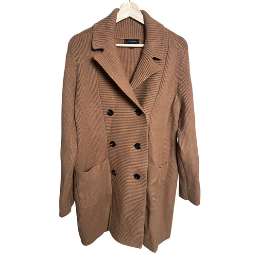 Ann Taylor Double Breasted Coatigan Size Large