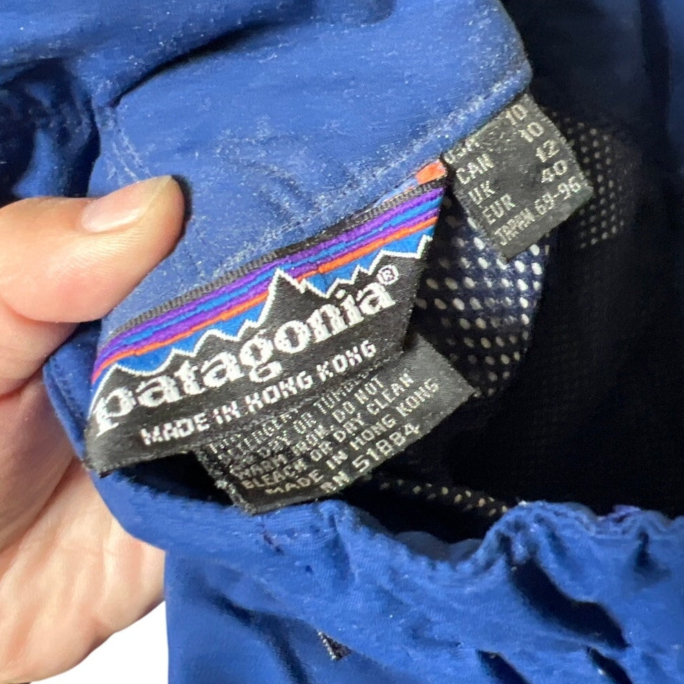 Patagonia Size 10 Blue Overalls Ski Pants Kids Adjustable