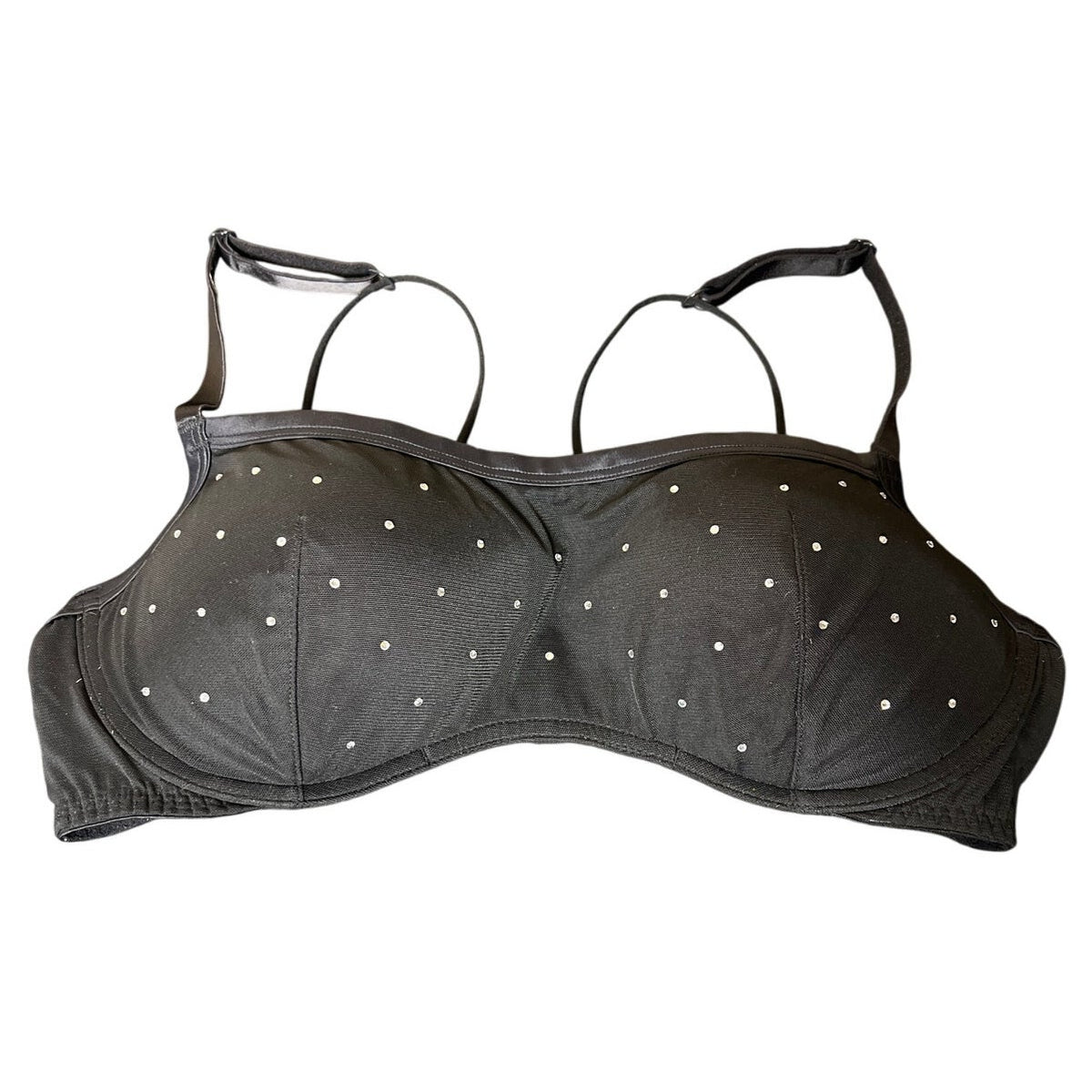 Victoria's Secret Pink Black Polka Dot Bra Size XL