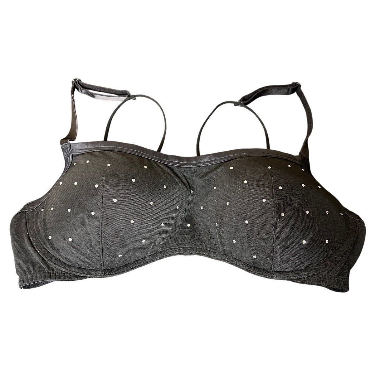 Victoria's Secret Pink Black Polka Dot Bra Size XL