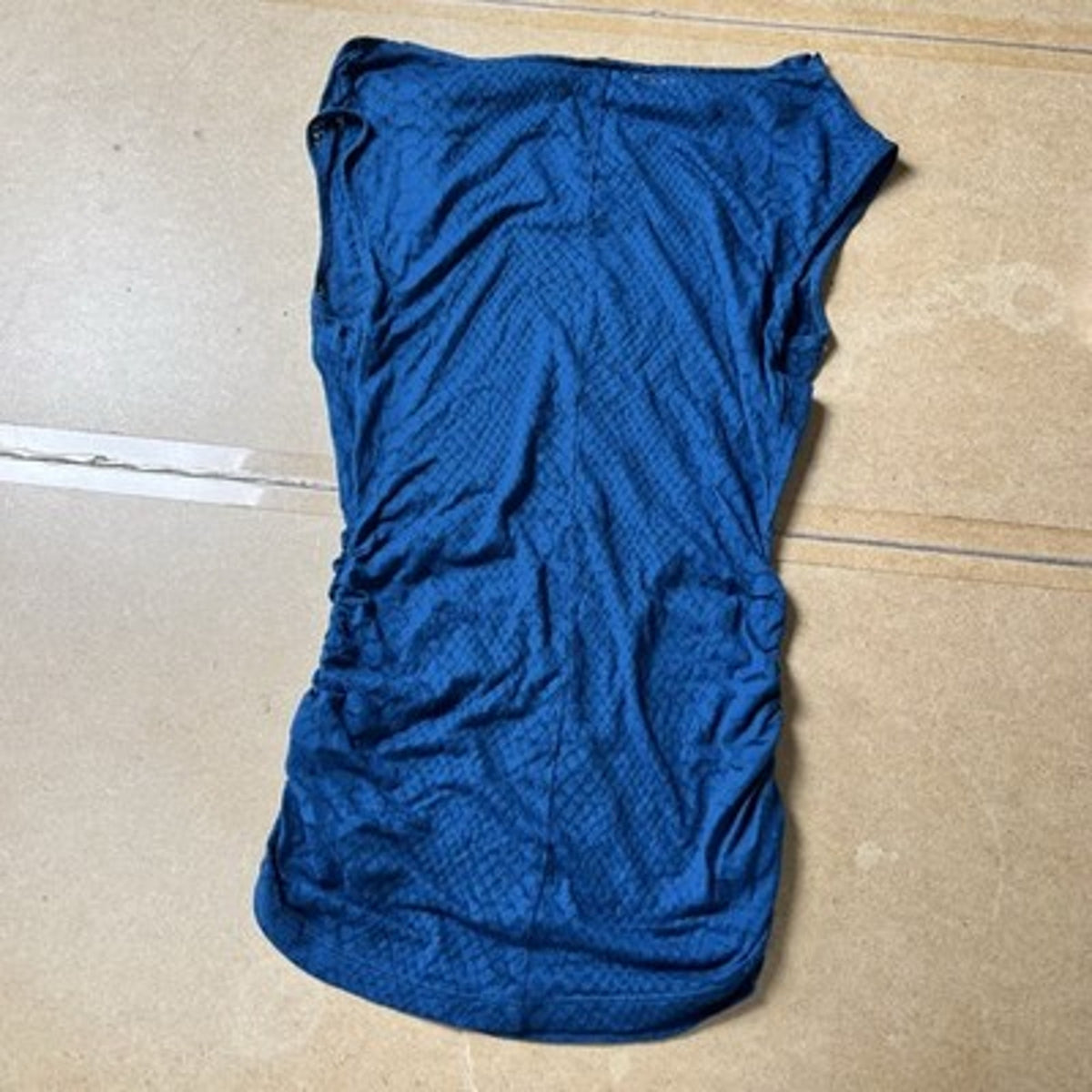 Express Tank Womens S Blue Cowl Neck Jersey Stretch Lightweight Slim Casual