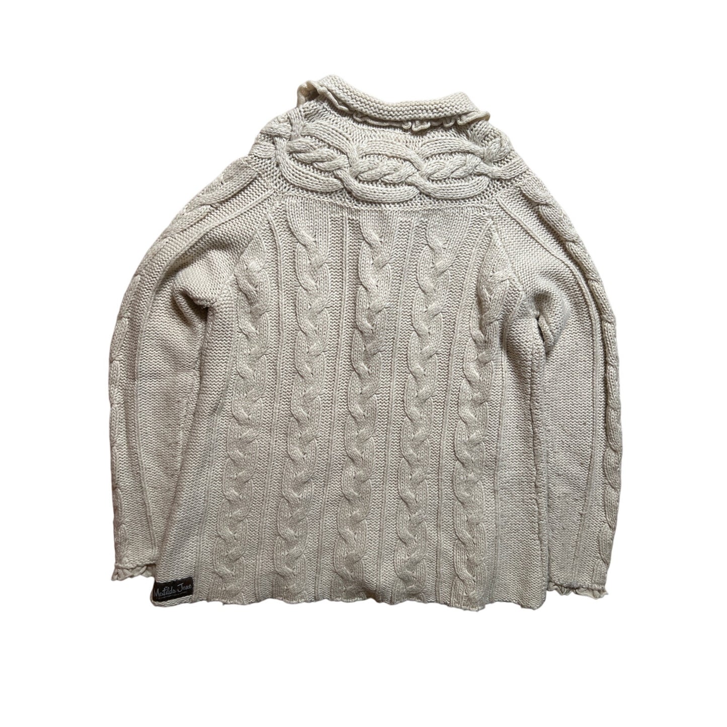 Matilda Jane Cardigan Sweater Beige Size M