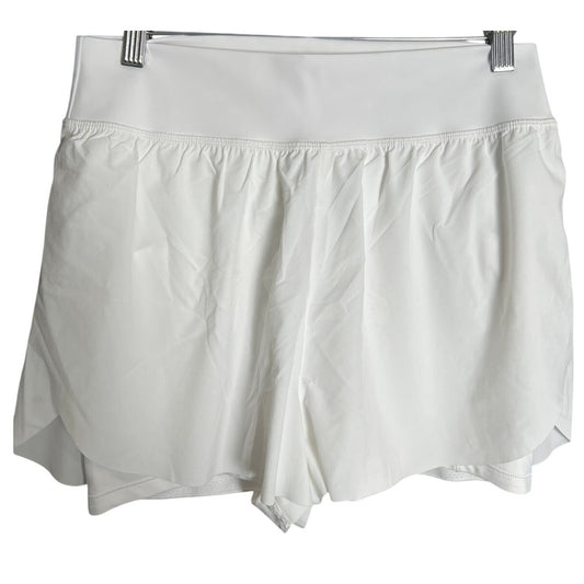 Athleta Crossover Women's Run Shorts White Size Medium