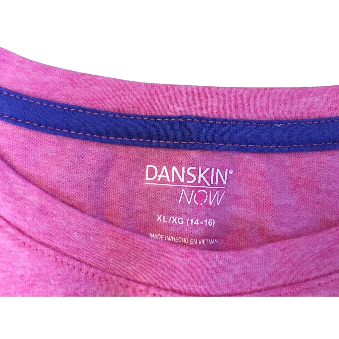 Girls Short Sleeve Tee Shirt PINK Danskin Now XL 14-16 - FAST Design - NWT