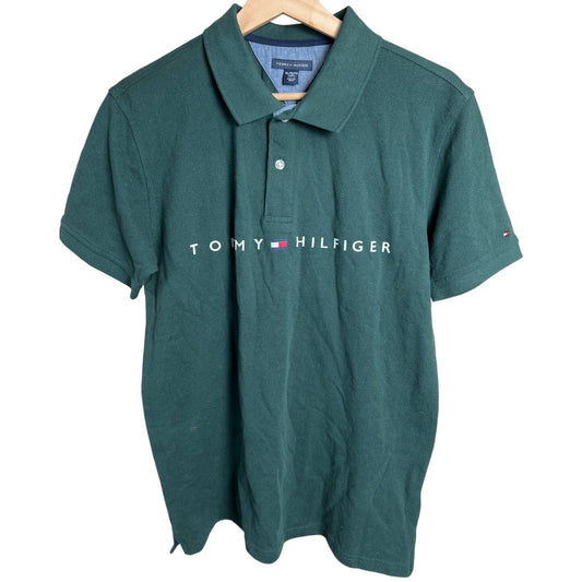 Tommy Hilfiger Regular Fit Short Sleeve NWT Botanical Green XL Boys