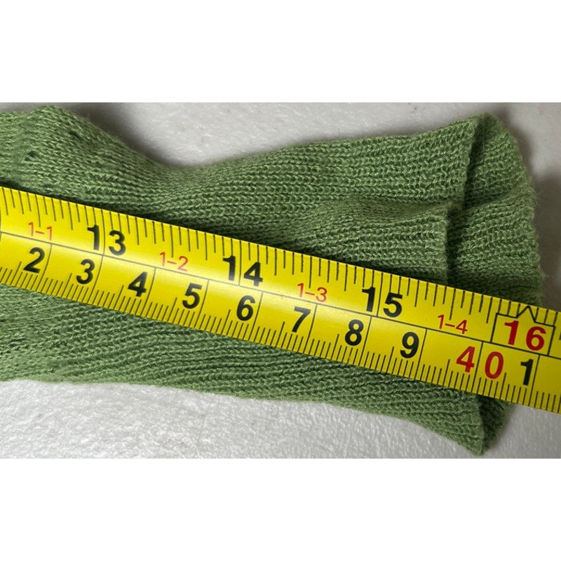 Free People Thin Green Cardigan Pullover Size medium *Minor hole*