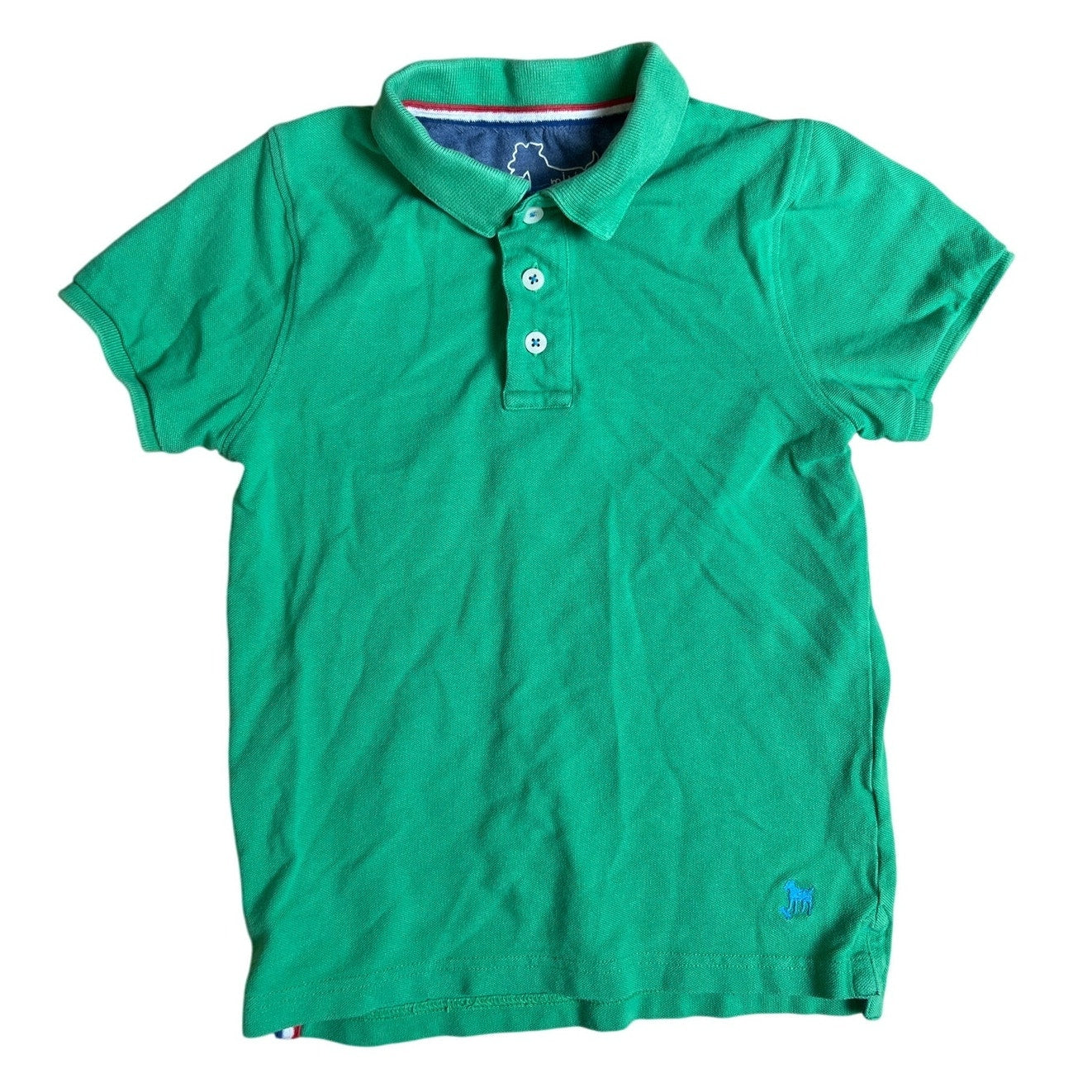 Mini Boden Green Polo Shirt Boys Top Size 7-8Y