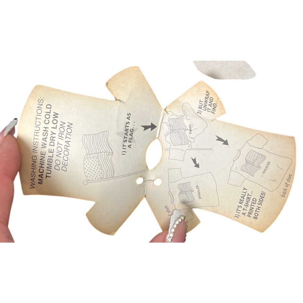 NWT US Flag Clinton Gore Democratic 96 T-shirt 100% Cotton XL