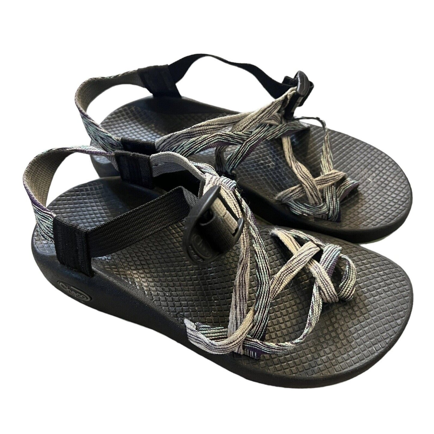 Chaco Women's Sandals Size 8 Green Purple Adjustable Strap