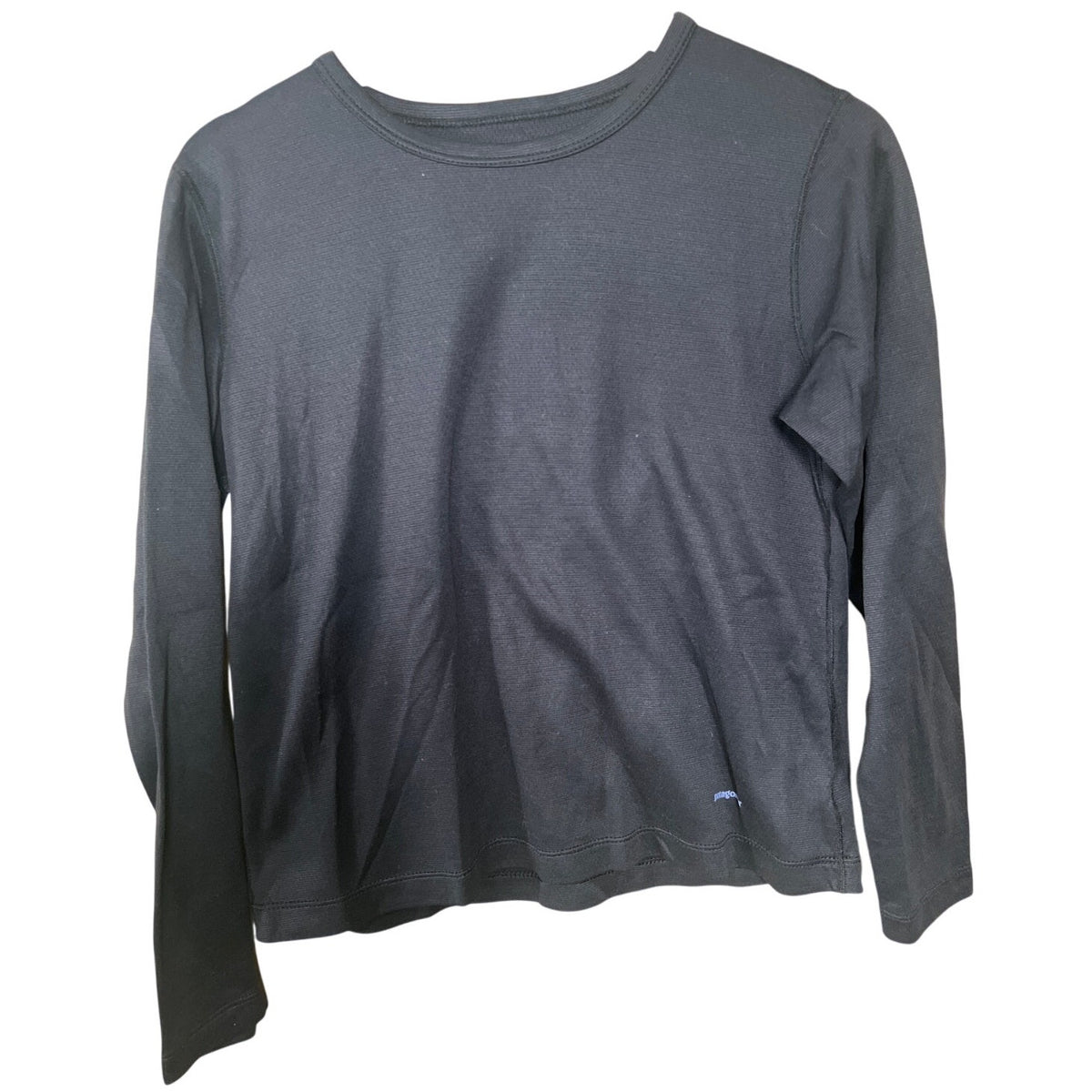 Patagonia Size Medium 100% Polyester Black Long Sleeve Thermal