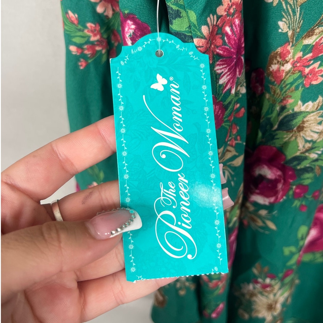 The Pioneer Woman Green Floral Shawl Size L/XL