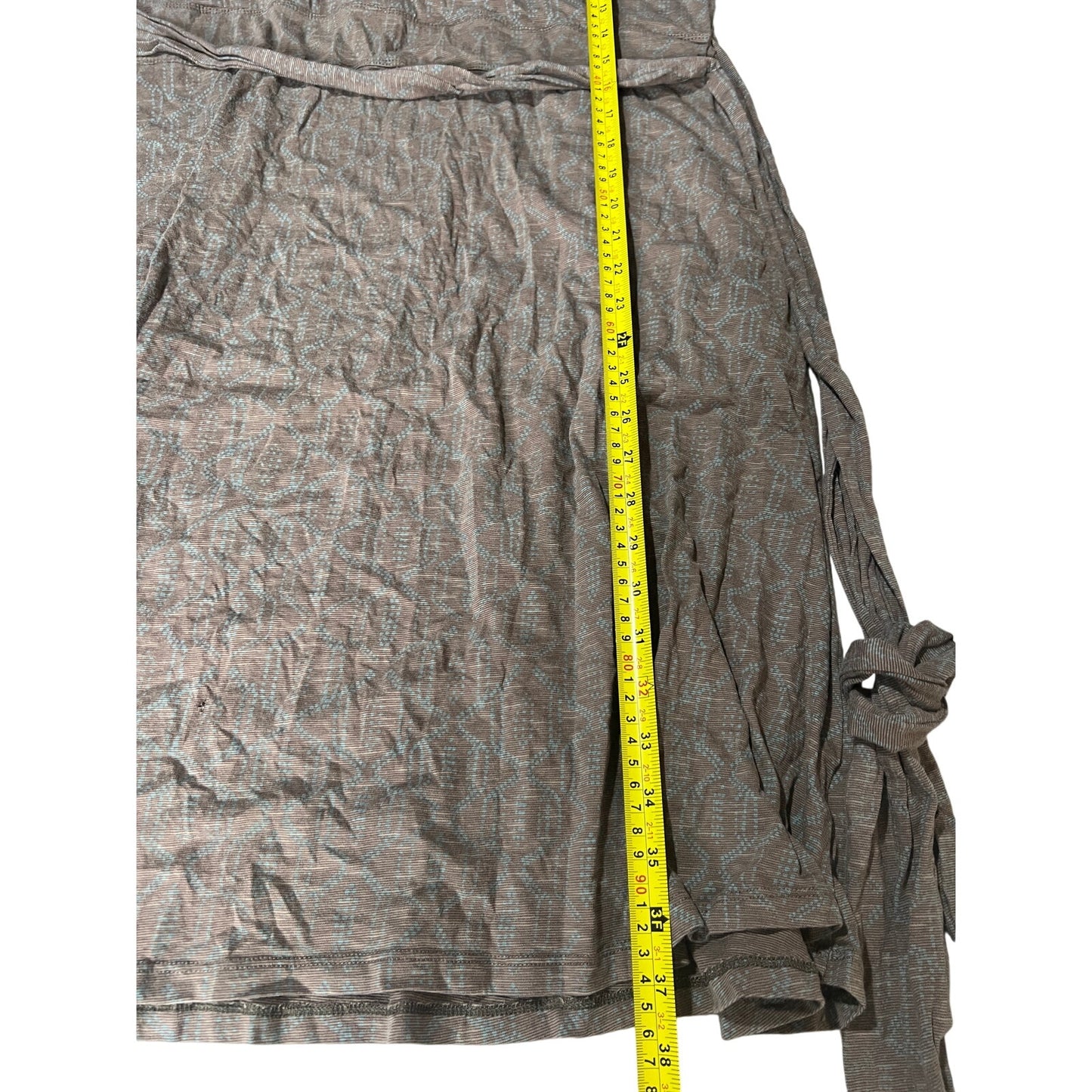 Toad & Co Women’s Cue Wrap Sleeveless Fit Flare Dress Pockets Brown XL