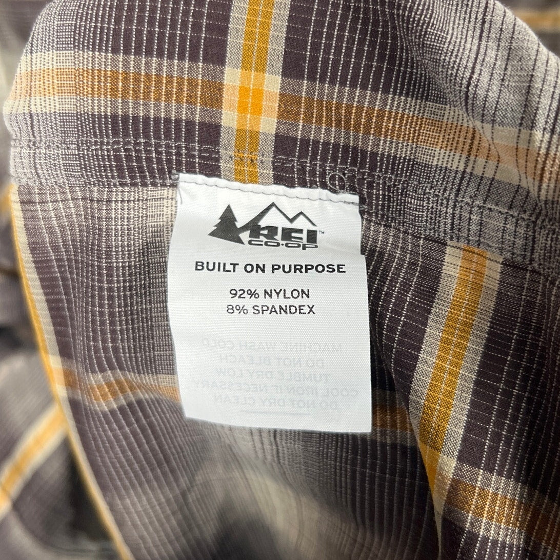 REI CO Op Size XL Plaid Button Down Men's Short Sleeve