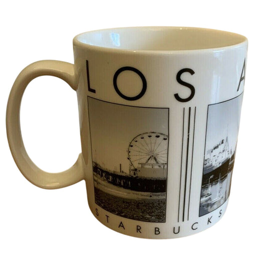 Starbucks 2005 LOS ANGELES City Scenes Barista 14oz coffee tea mug cup