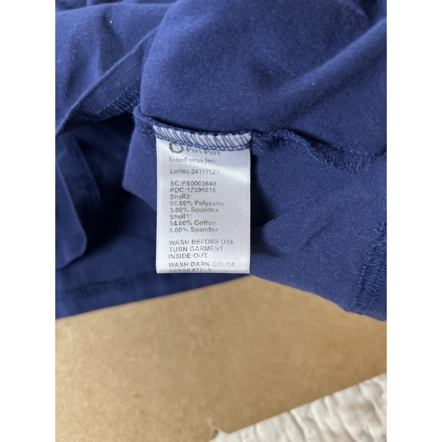 PatPat Shirt Womens 2XL Blue Colorblock Pocket Short Sleeve Casual Basic