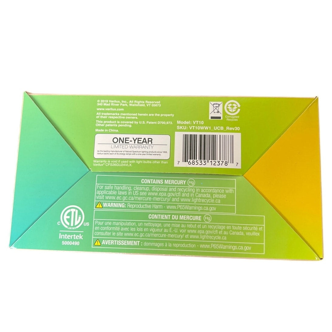 HappyLight Compact Energy Lamp By Verilux Therapy Light