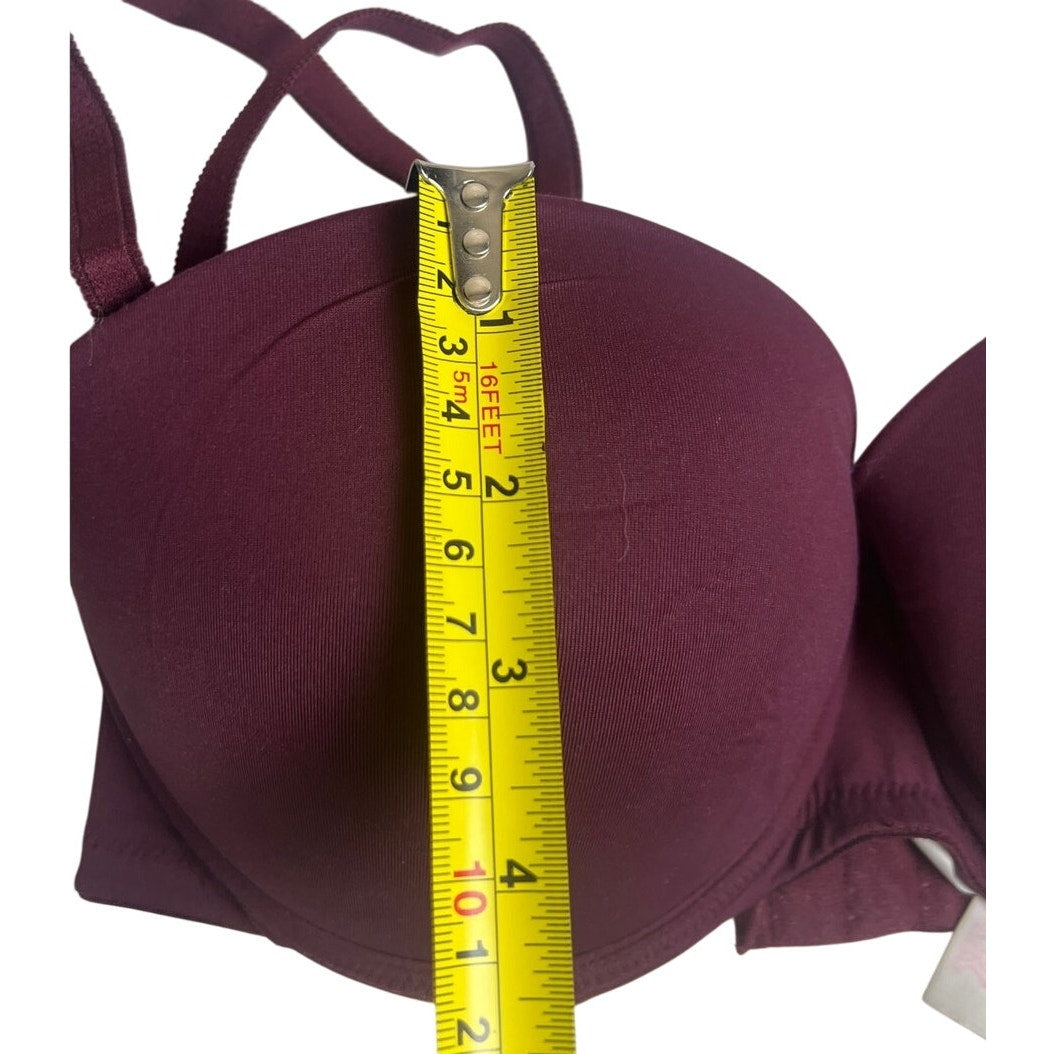Pink by Victoria's Secret VS Maroon Push Up Bra 34D