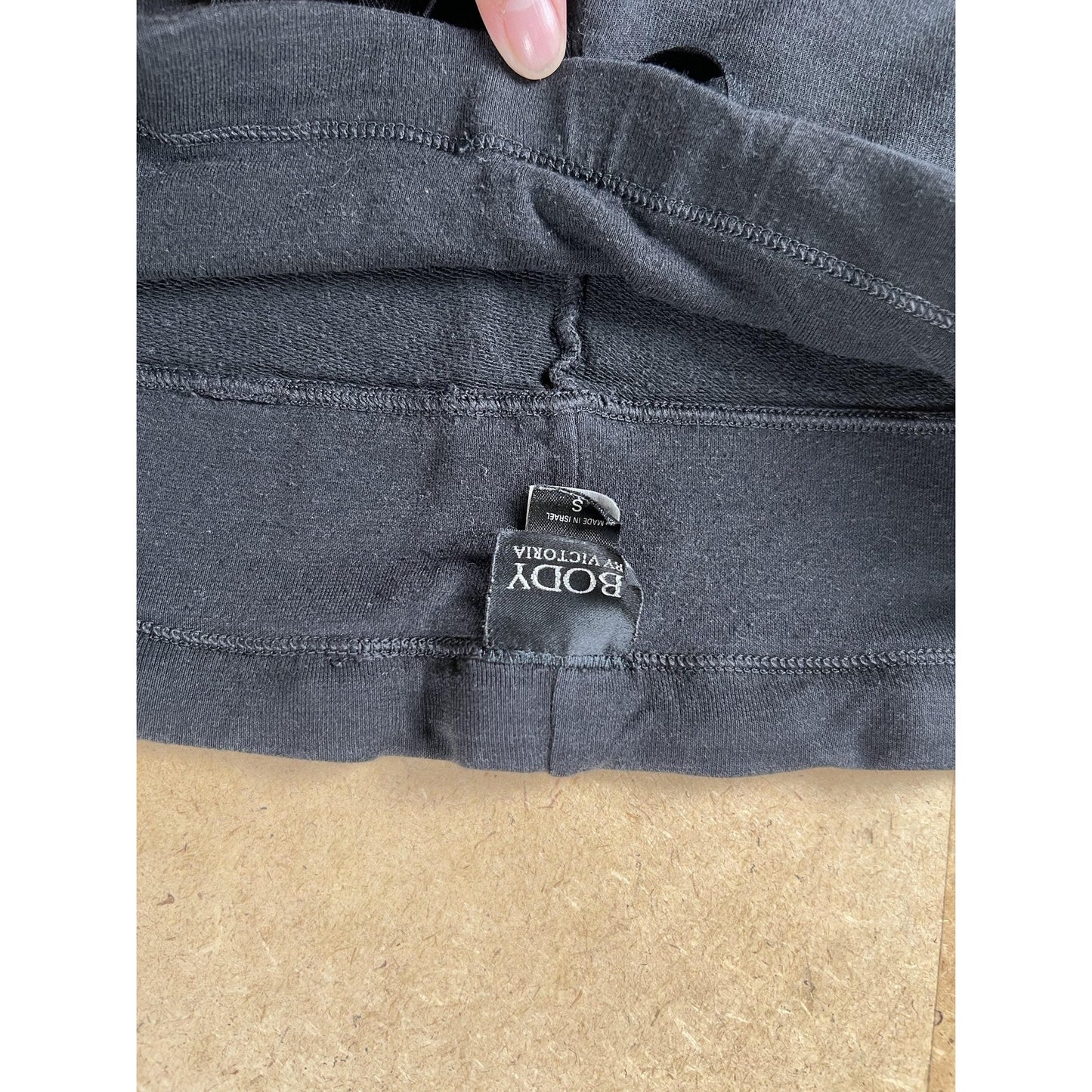 Body By Victoria Pants Womens S Black Sweatpants Drawstring Waist Pockets