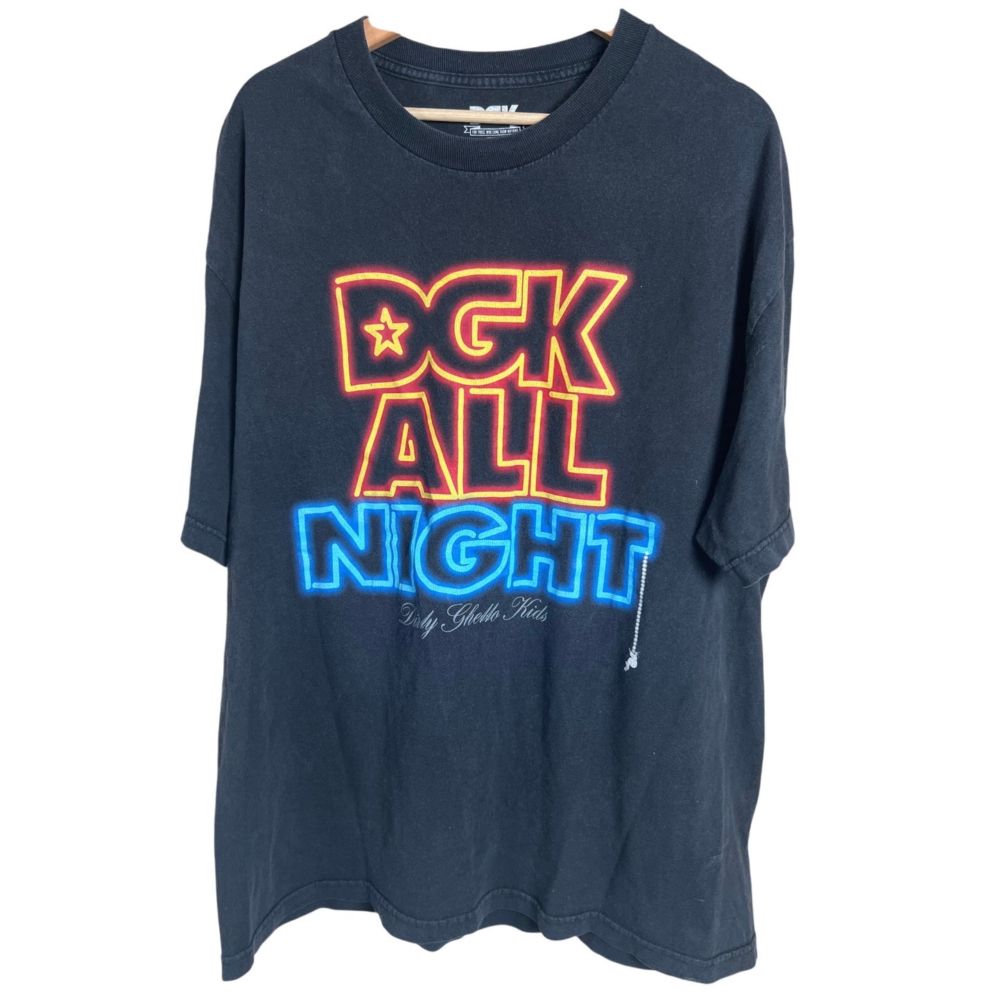 DGK All Night Size XL 100% Cotton Skateboard T-shirt
