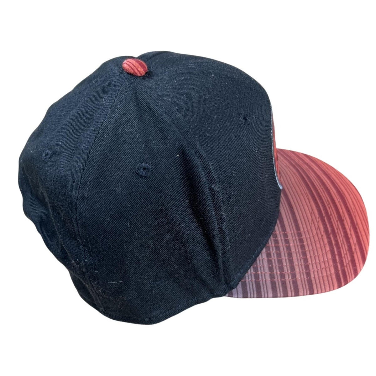 Ultimate Athletic Sportswear Hat Cap Snap Back Mens One Size Black Striped