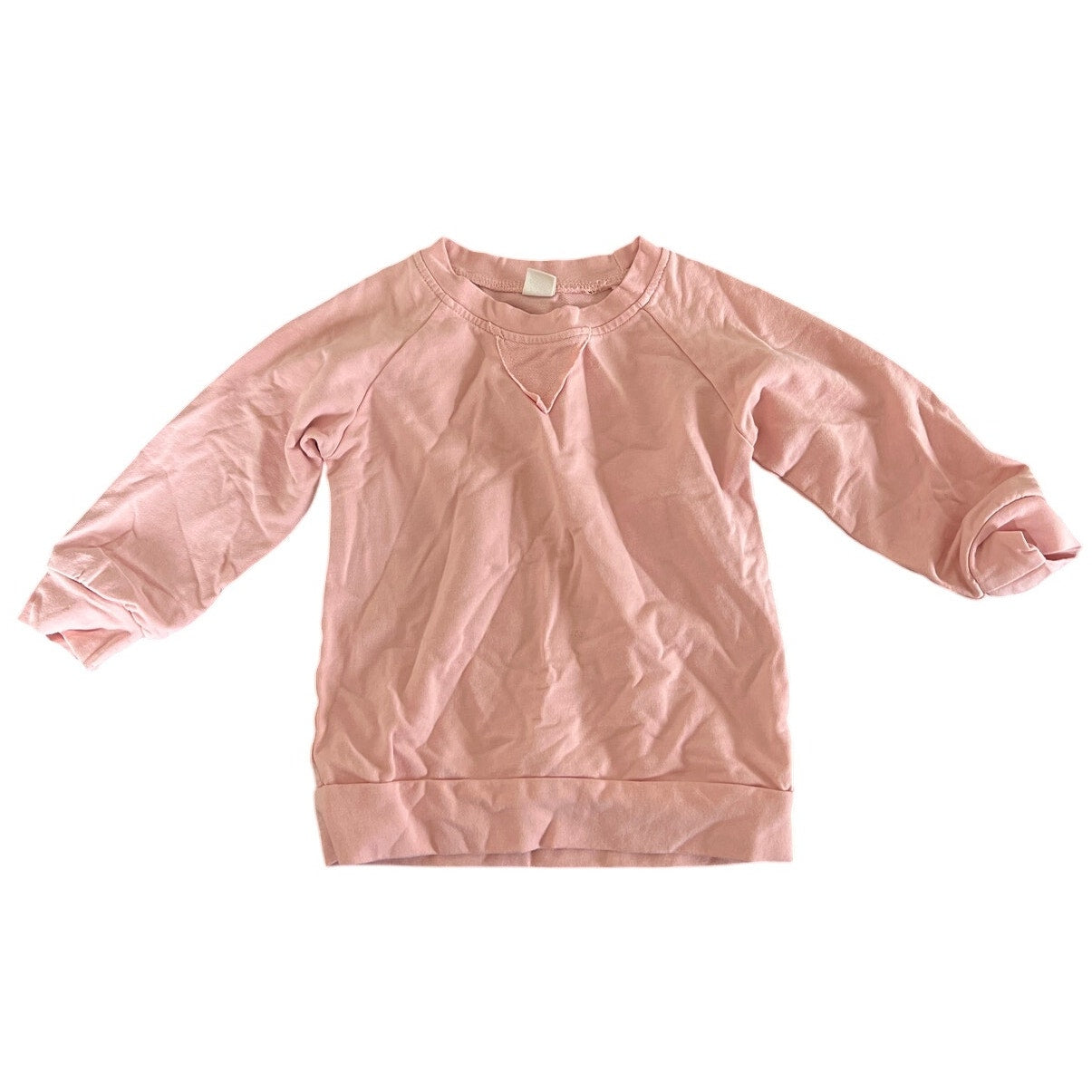 100 Toddler Salmon Pink Warm Toddler Crewneck *Dimensions in Pictures*
