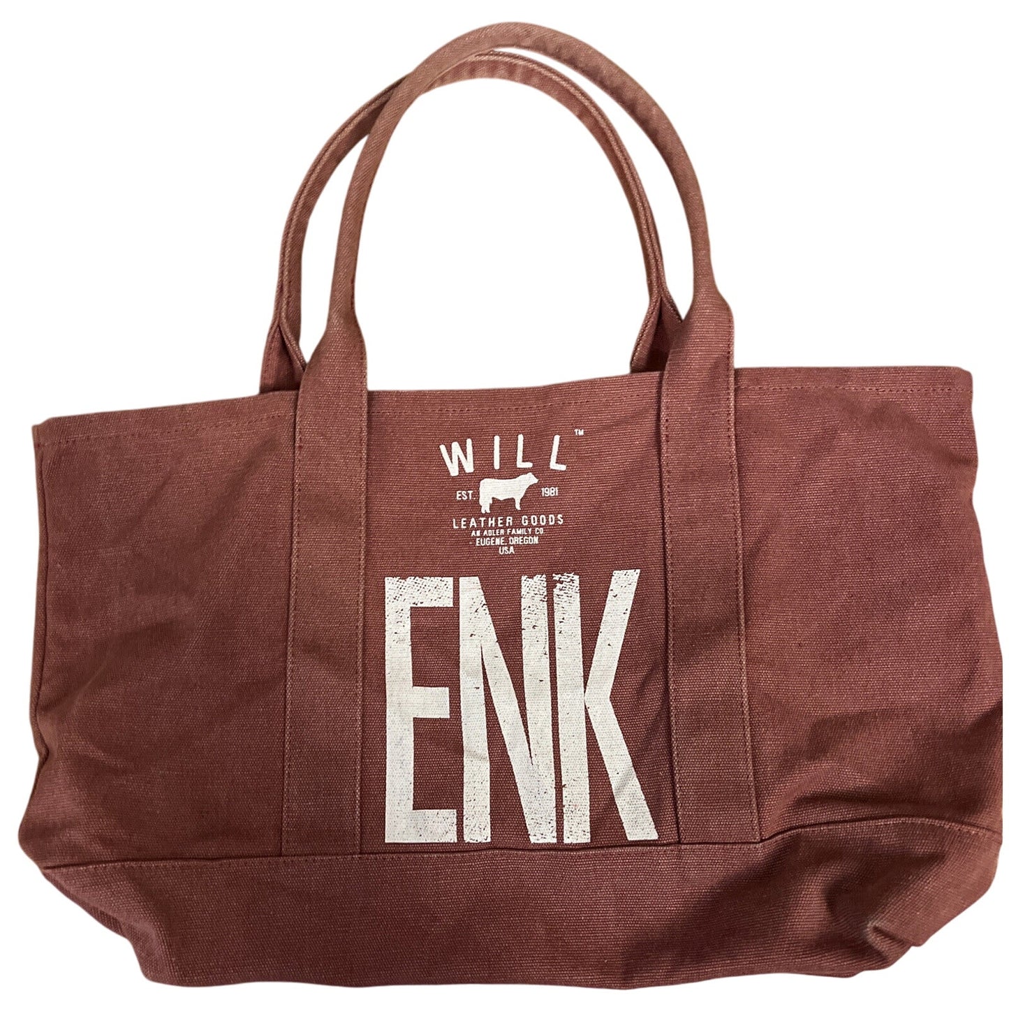 WILL LEATHER GOODS ENK Pink Canvas Tote Bag Oregon
