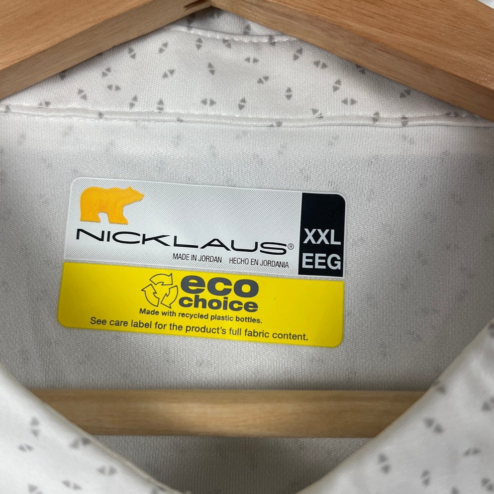 Nickclaus 2XL NWT Eco Choice Made In Japan Polo Men’s Pattern White T-shirt