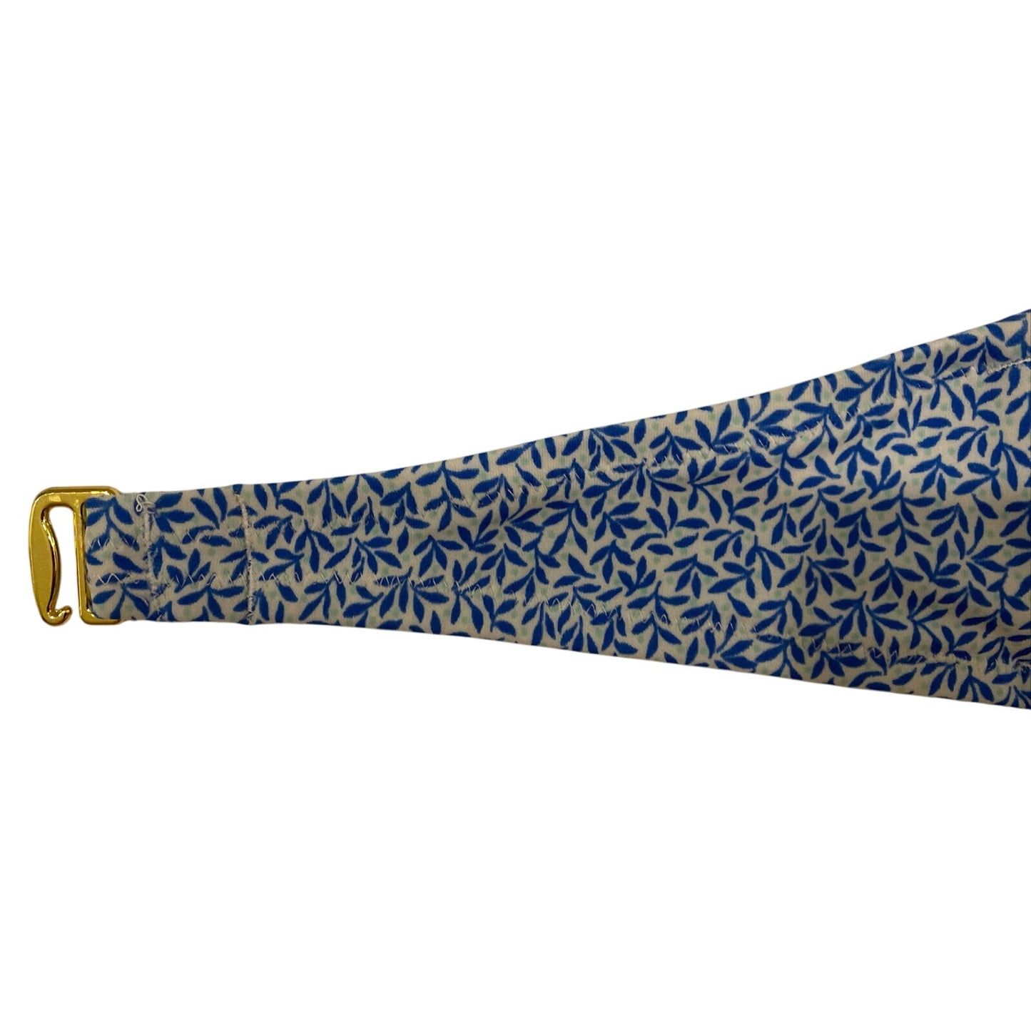 Victoria Victoria's Secret Blue Floral Halter Swimsuit Bikini Top Size 34 B EUC