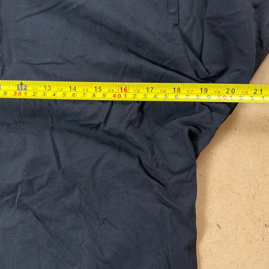 Zyia Active Men's Black Long Sleeve Henley Shirt Top Size M