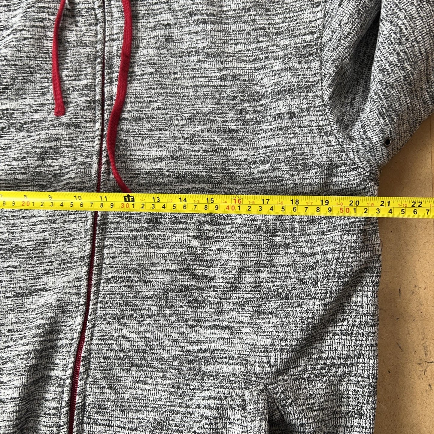 POOK Sweater Unisex M Gray Full Zip Hooded Lined Faux Fur Insulated Pockets