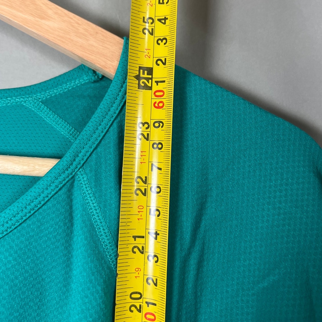 REI Women's Size Medium Long Sleeve Green Swiftland High-Low-Hem