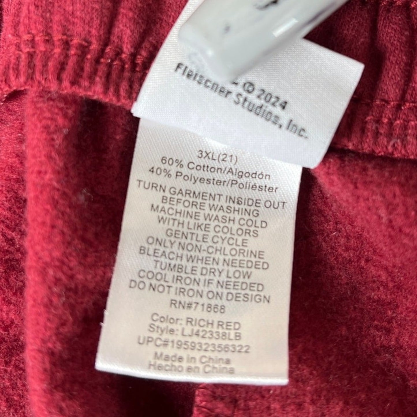 Betty Boop Youth 3XL 21 Red Graphic Sweatpants Unisex