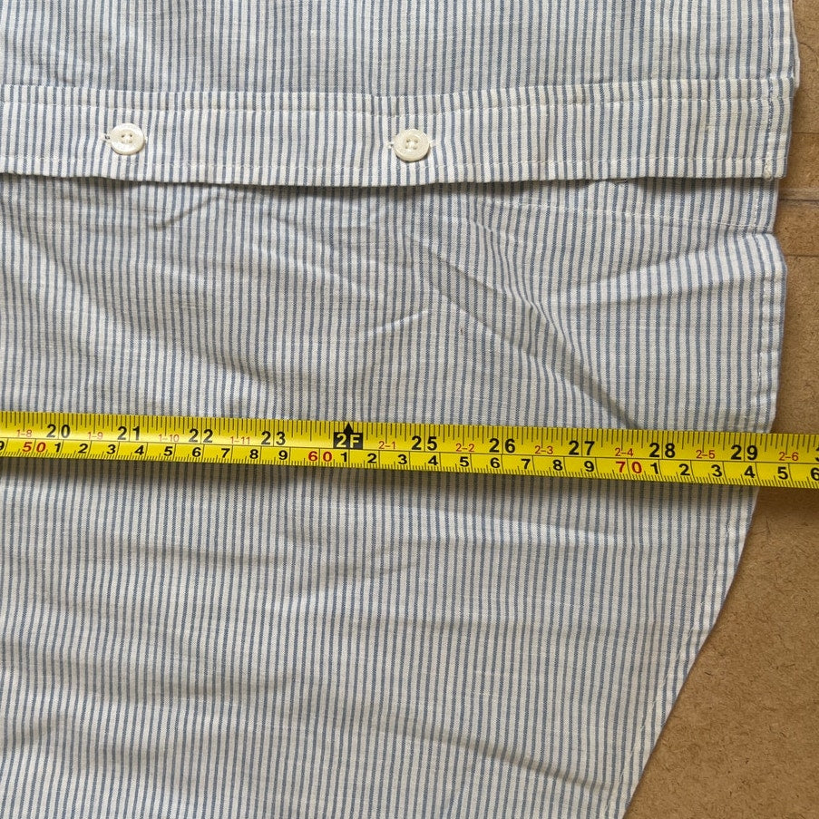 Patagonia Striped Button-Down Shirt Men's L Organic Cotton