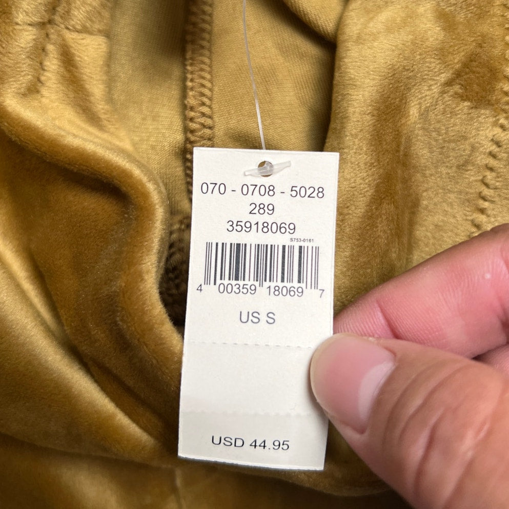 NWT Offline Aerie Gold Velvet Women Leggings Size Small