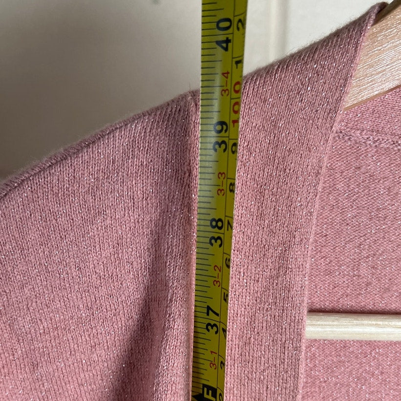 Sundays Zero Cotton Pink Long Cardigan *Dimensions In Picture*
